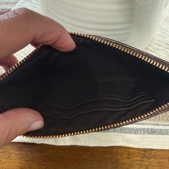 COACH GLITTER STAR WRISTLET WALLET CLUTCH BROWN  LMT EDITION SPARKLE - Picture 10 of 12